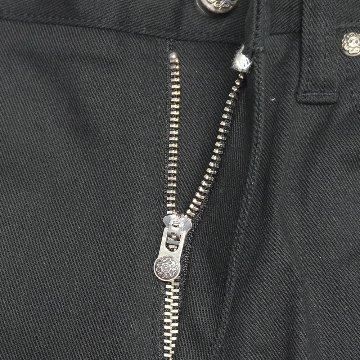 12.5oz Black Stretch Denim 《Ladies》 【蛇腹】の画像