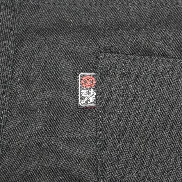 12.5oz Black Stretch Denim 《Ladies》 【蛇腹】の画像
