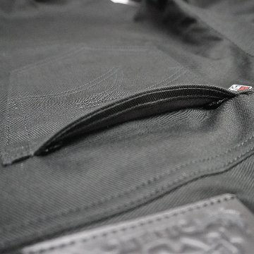 12.5oz Black Stretch Denim 《Ladies》 【蛇腹】の画像