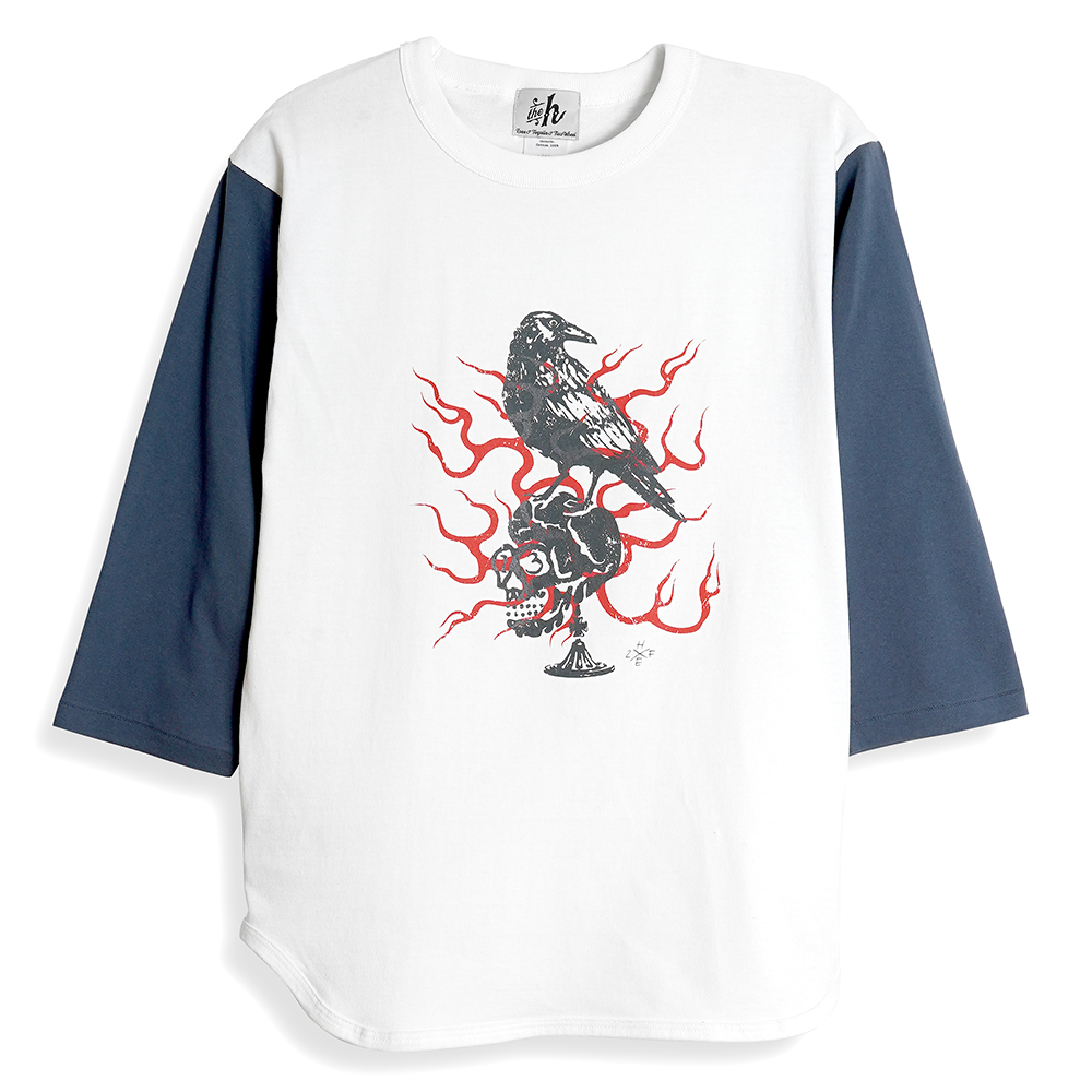 【THE HIGHEST × ZERO-FACTORY 】 3/4Tシャツ -NV-の画像