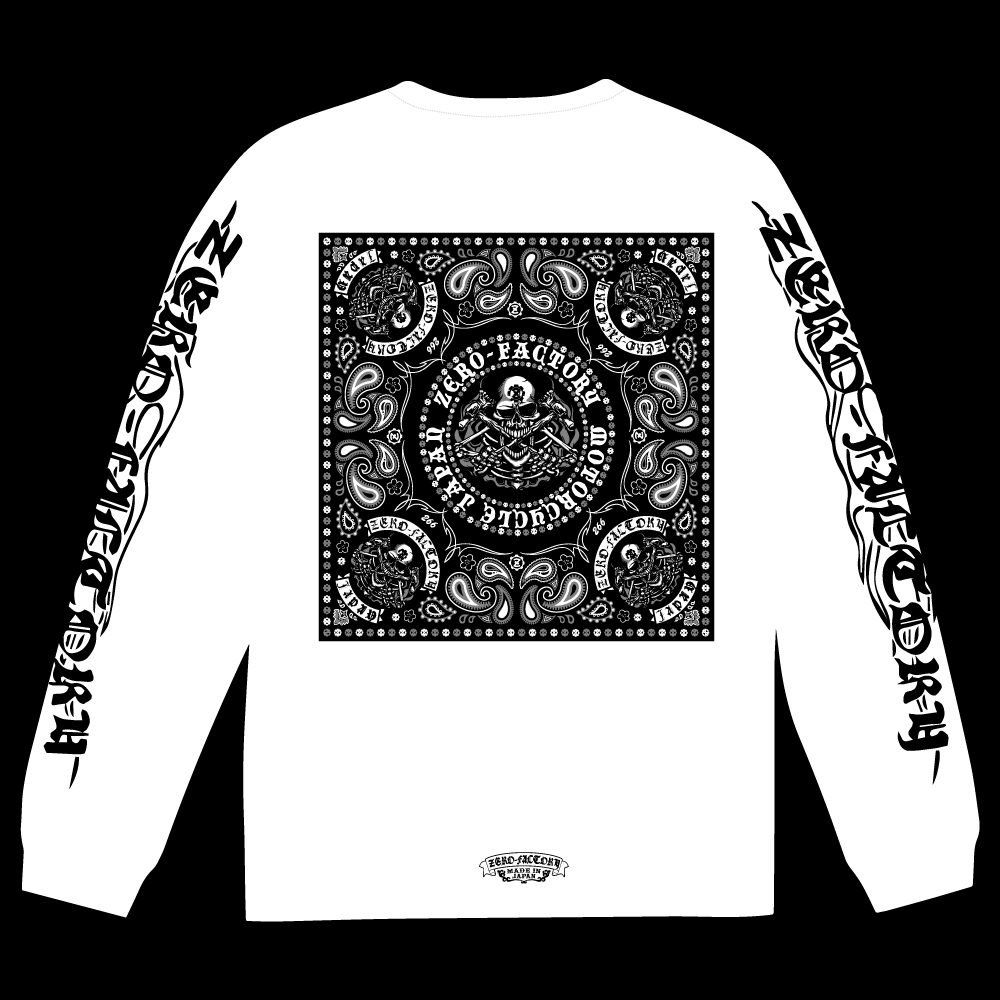 BANDANA ロングTシャツ -White-の画像