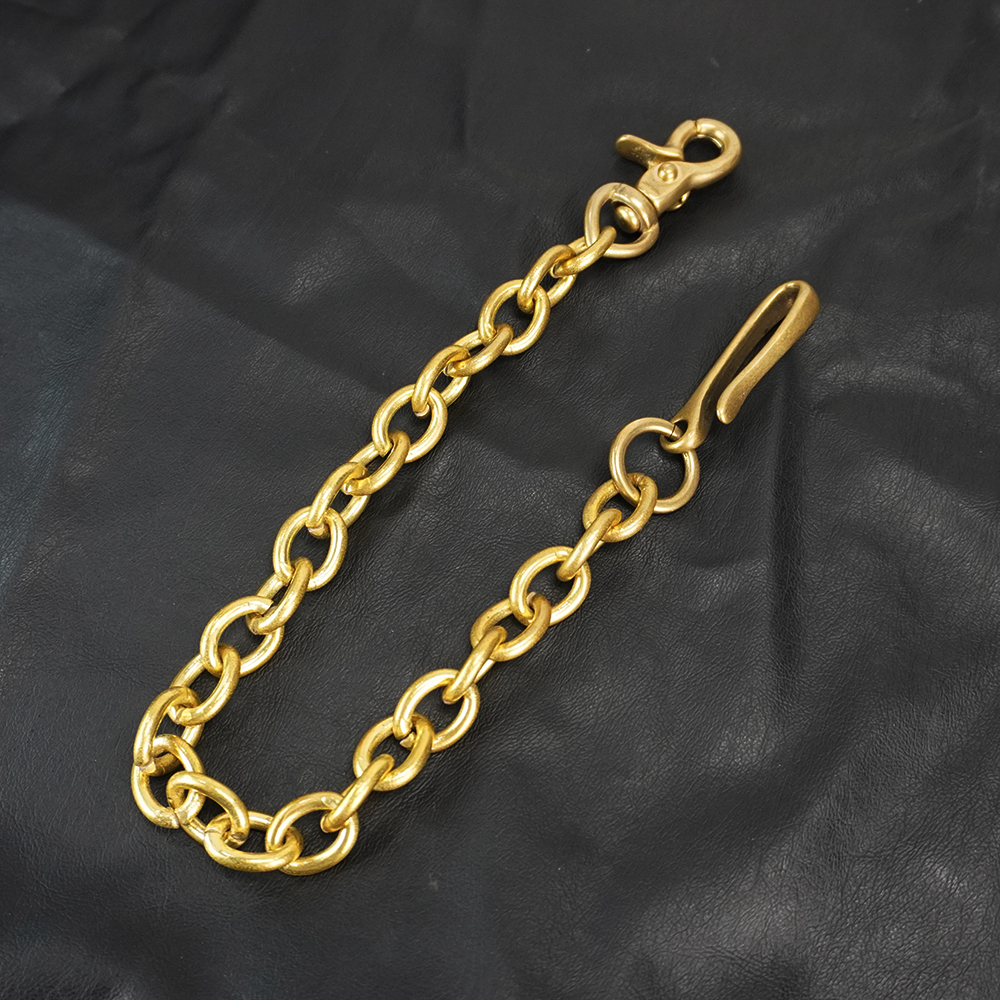 Brass 小判 Wallet Chain (φ4mm)の画像