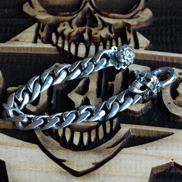 Classic Chain SkullClip Bracelet画像