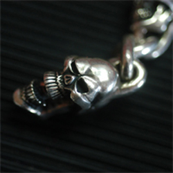 Stare Skull(L) With Skull Clip(L) Bracelet画像