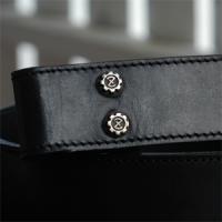 Leather Belt with 脱着式 Sunrise Buttonの画像
